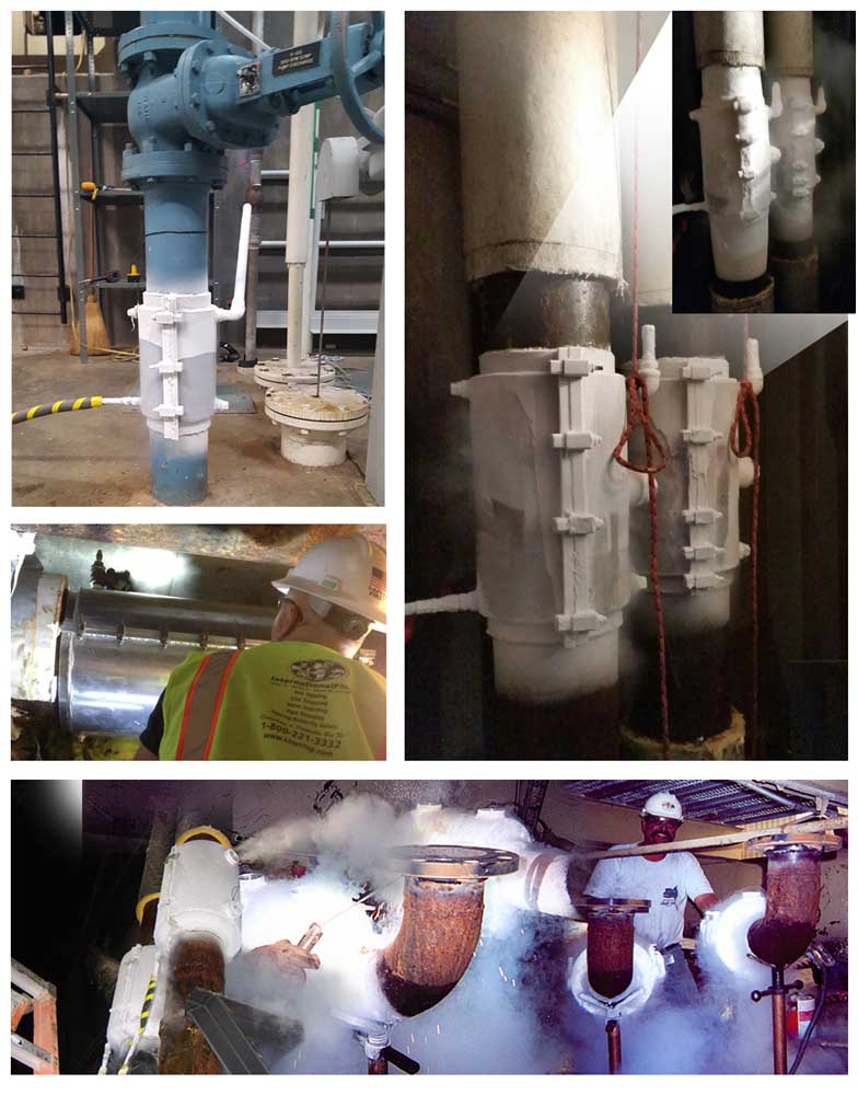 Large Cryo Freeze Plug Services Job Collage