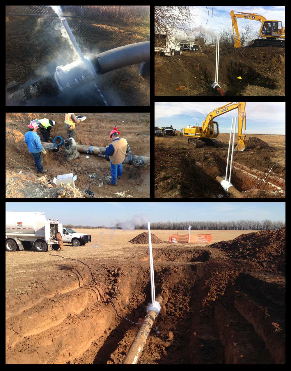 Jason at a large tap job site